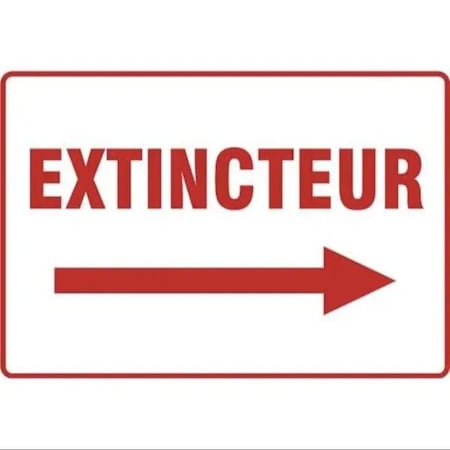 Accuform BILINGUAL FRENCH SIGN  FIRE FRMFXG912XV FRMFXG912XV